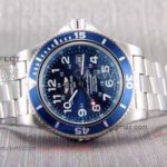 Perfect Replica Breitling Superocean II 44 MM Watches - Stainless Steel Gun Blue Bezel/Face